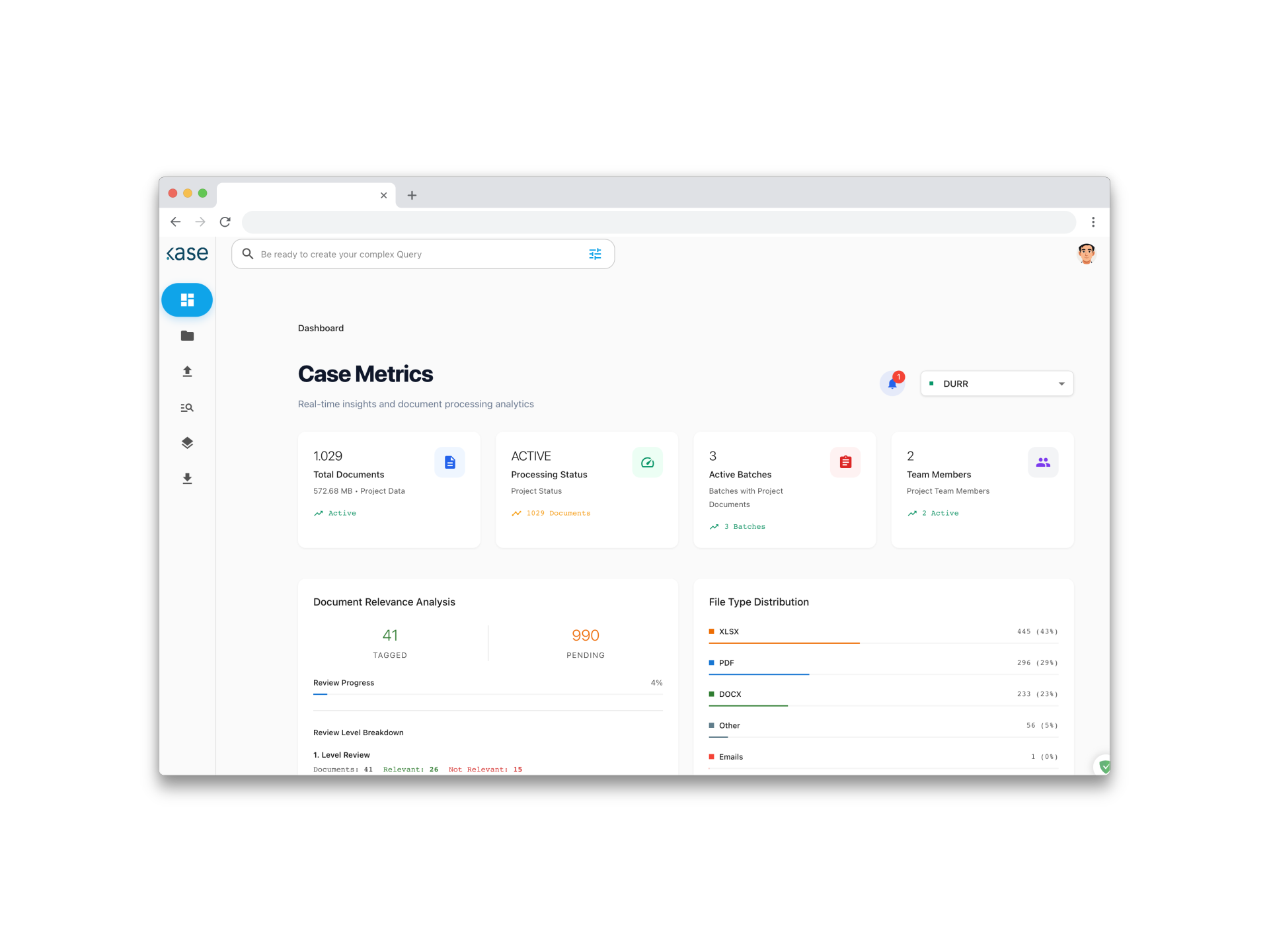 KASE Case Metrics Dashboard